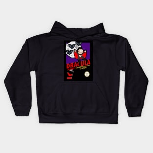 Dracula Retro 8-Bit Kids Hoodie